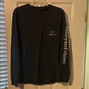 Vineyard Vines Men's Charcoal Long Sleeve Tee